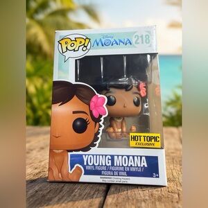 Funko Pop! Young Moana Figure - Brown and Pink